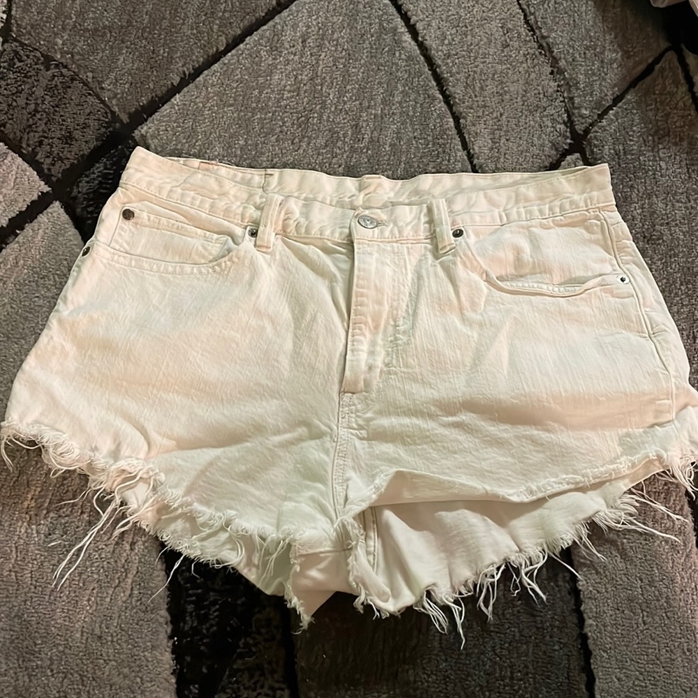 Ralph Lauren White Denim Shorts